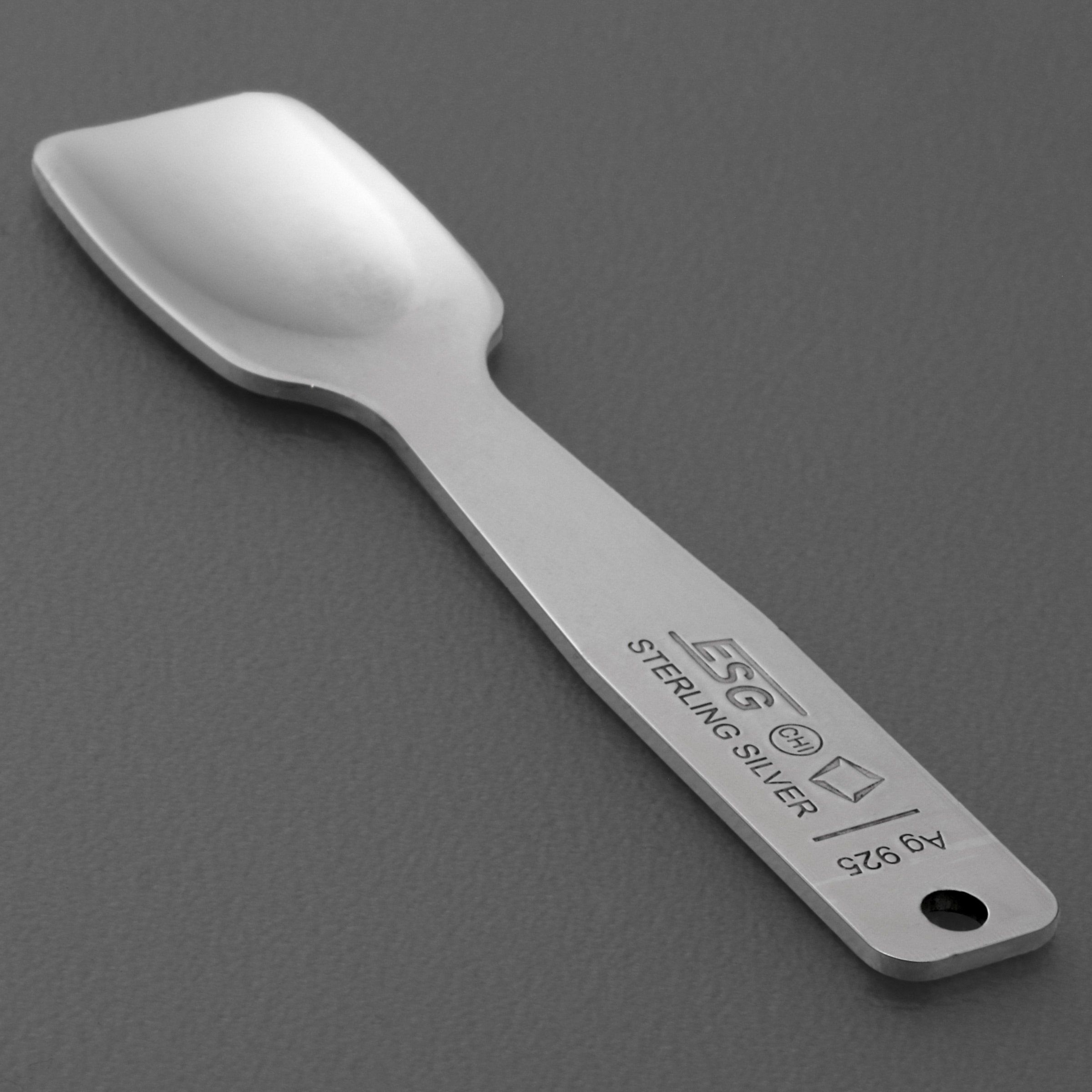 Gourmet-Löffel "Snackschaufel" Sterling-Silber - Detailansicht 3