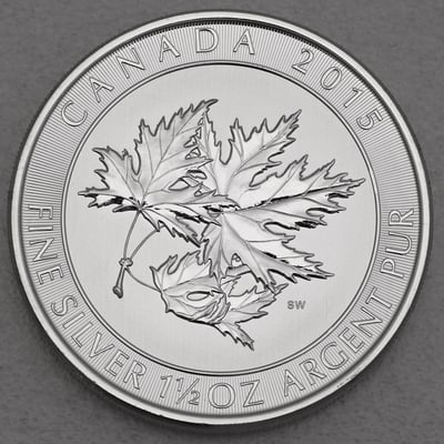 Silbermünze 1,5oz "Maple Superleaf" 2015 (Kanada) - Hauptansicht