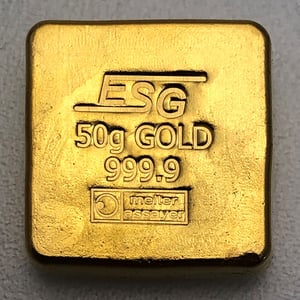 Goldbarren 50g "Goldknuffel" Au-Gussbarren - Miniaturansicht 2