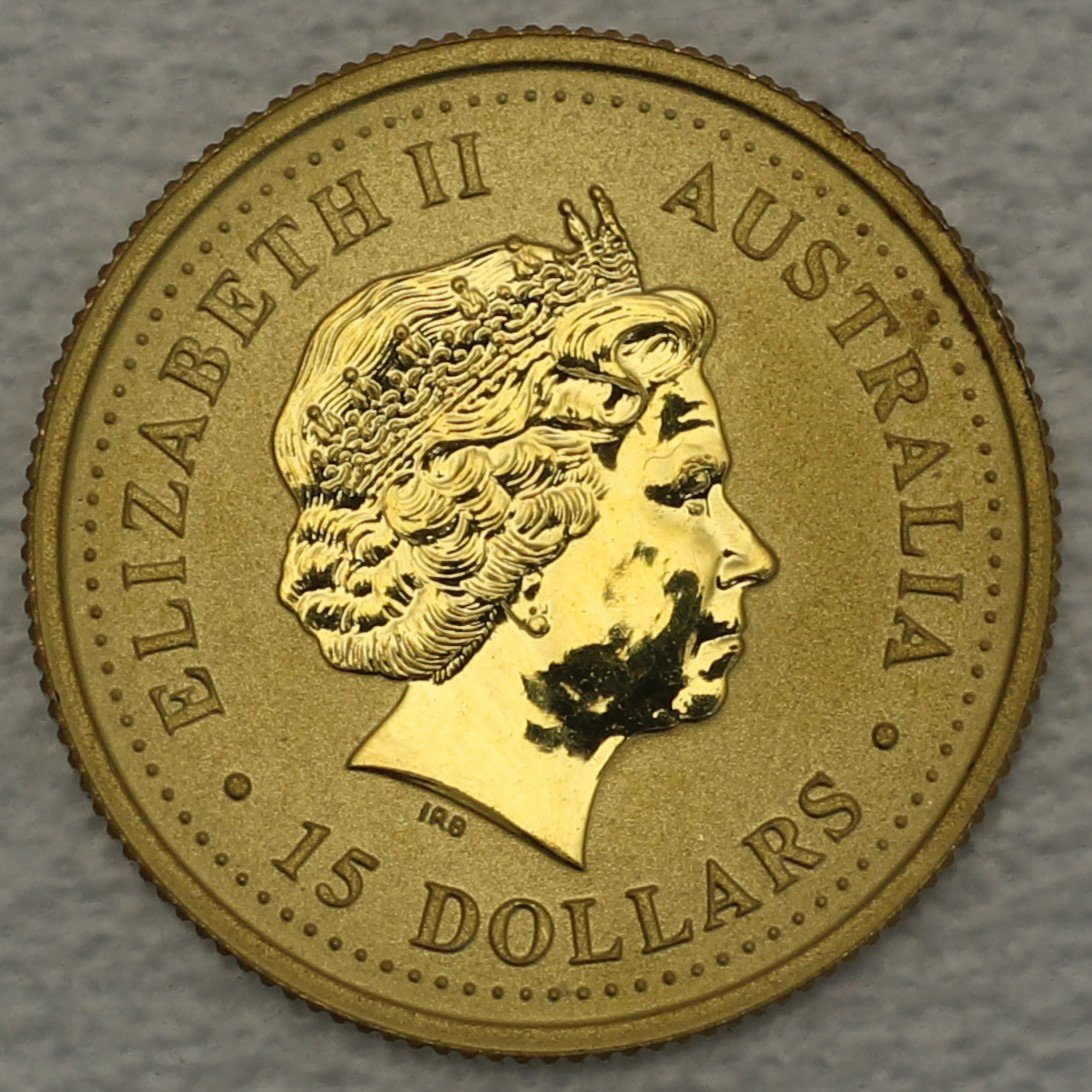 Goldmünze 1/10oz "Känguru" 2001 Australian Nugget (Australien) - Detailansicht 1