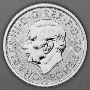 Silbermünze 1/10oz "Britannia" aktueller Jahrgang (Großbritannien) - Miniaturansicht 2