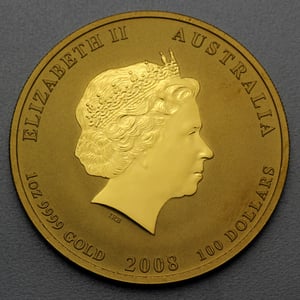 Goldmünze 1oz "Maus" 2008 Lunar II – Year of the Mouse (Australien) - Miniaturansicht 2