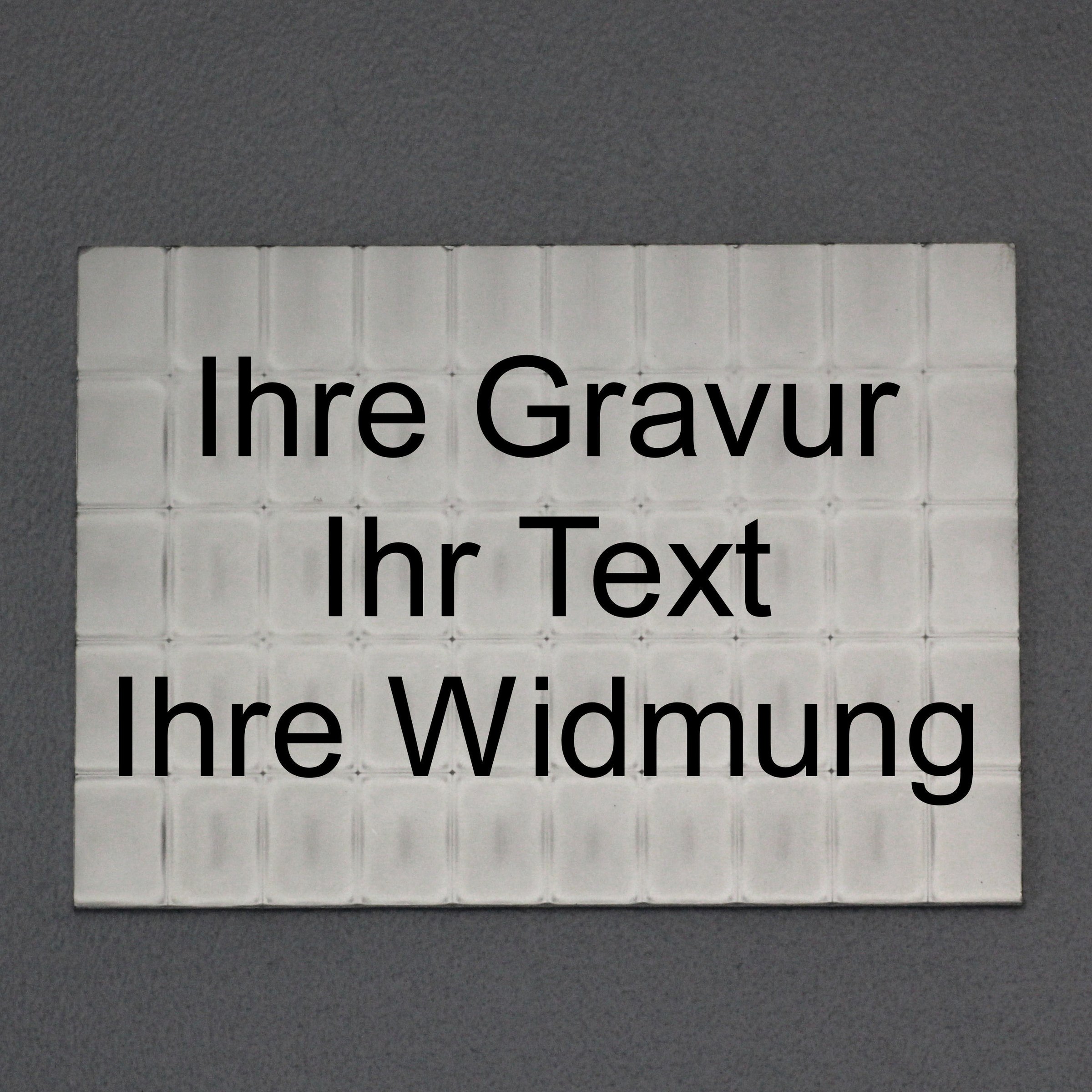 Silbertafel-Gravur (50x 1g Ag) "CombiBar" - Hauptansicht