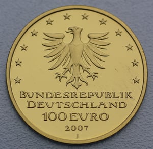 Goldmünze 100 Euro "Lübeck" 2007 Unesco-Weltkulturerbe (Deutschland) - Miniaturansicht 2