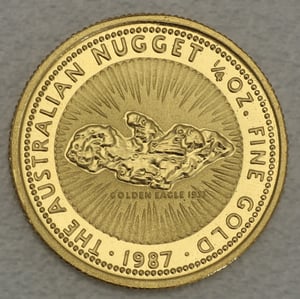 Goldmünze 1/4oz "Australian Nugget" 1987 (Australien) - Hauptansicht