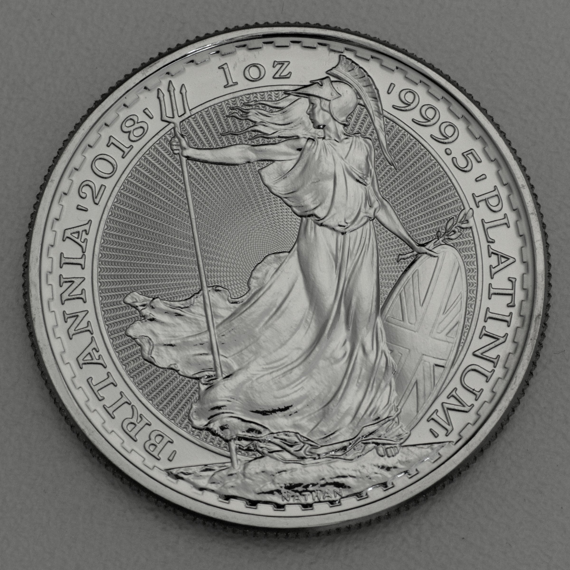 Platinmünze 1oz "Britannia" verschiedene Jahrgänge Queen Elizabeth II. (Großbritannien) 19% - Hauptansicht