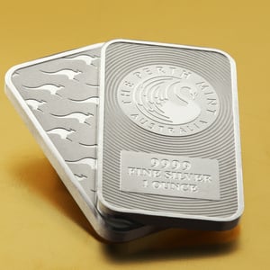 Silberbarren 1oz Perth Mint "Känguru" - Miniaturansicht 5