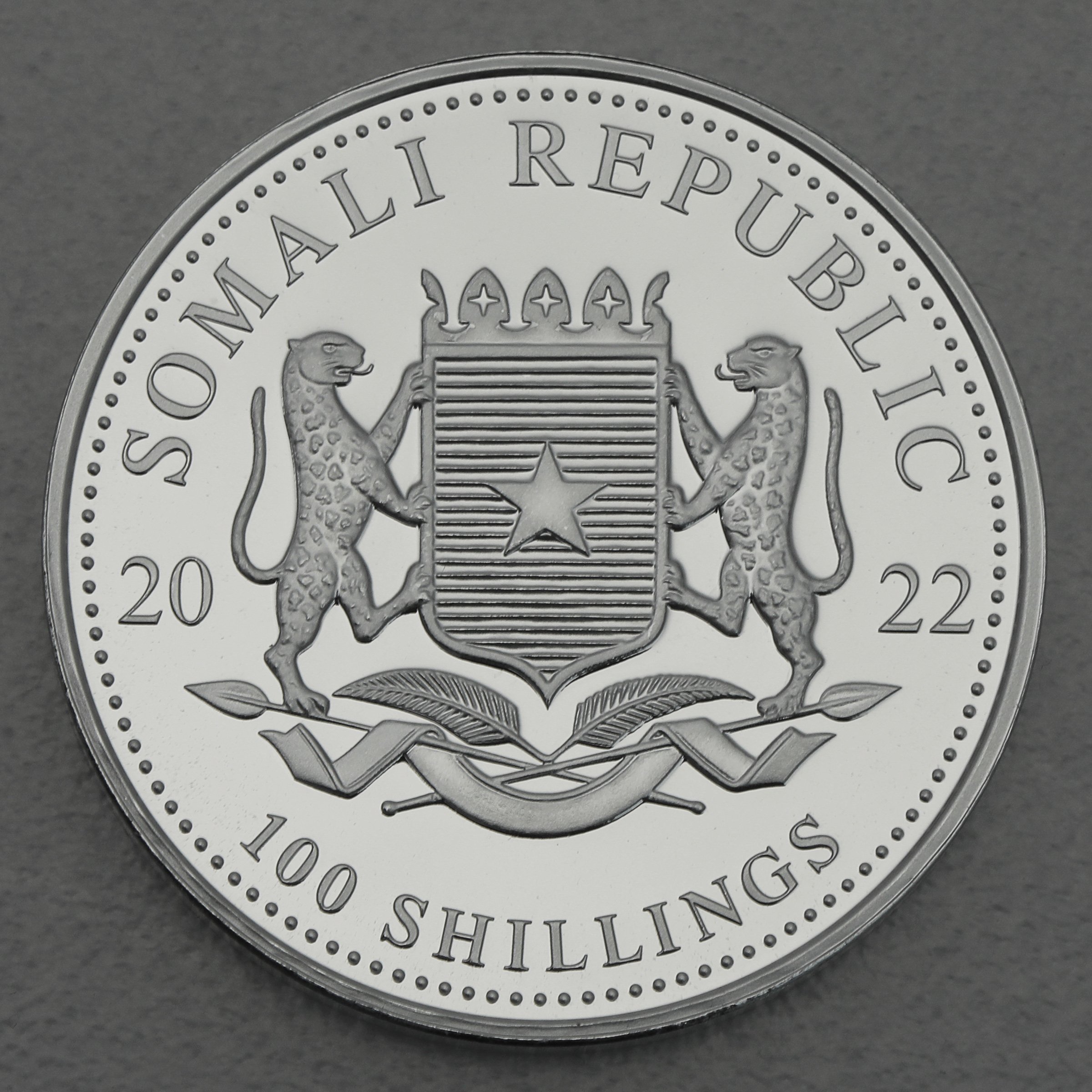 Silbermünze 1oz "Elefant" 2022 African Wildlife (Somalia) - Detailansicht 1