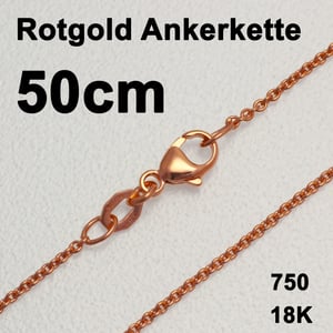 Rotgoldkette 750er/50 cm "Anker-Form" (18 kt RG) - Hauptansicht