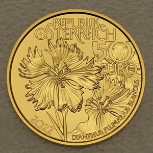 Goldmünze 50 Euro "Am wilden Wasser" 2022 Naturschatz Alpen (Österreich) - Miniaturansicht 1