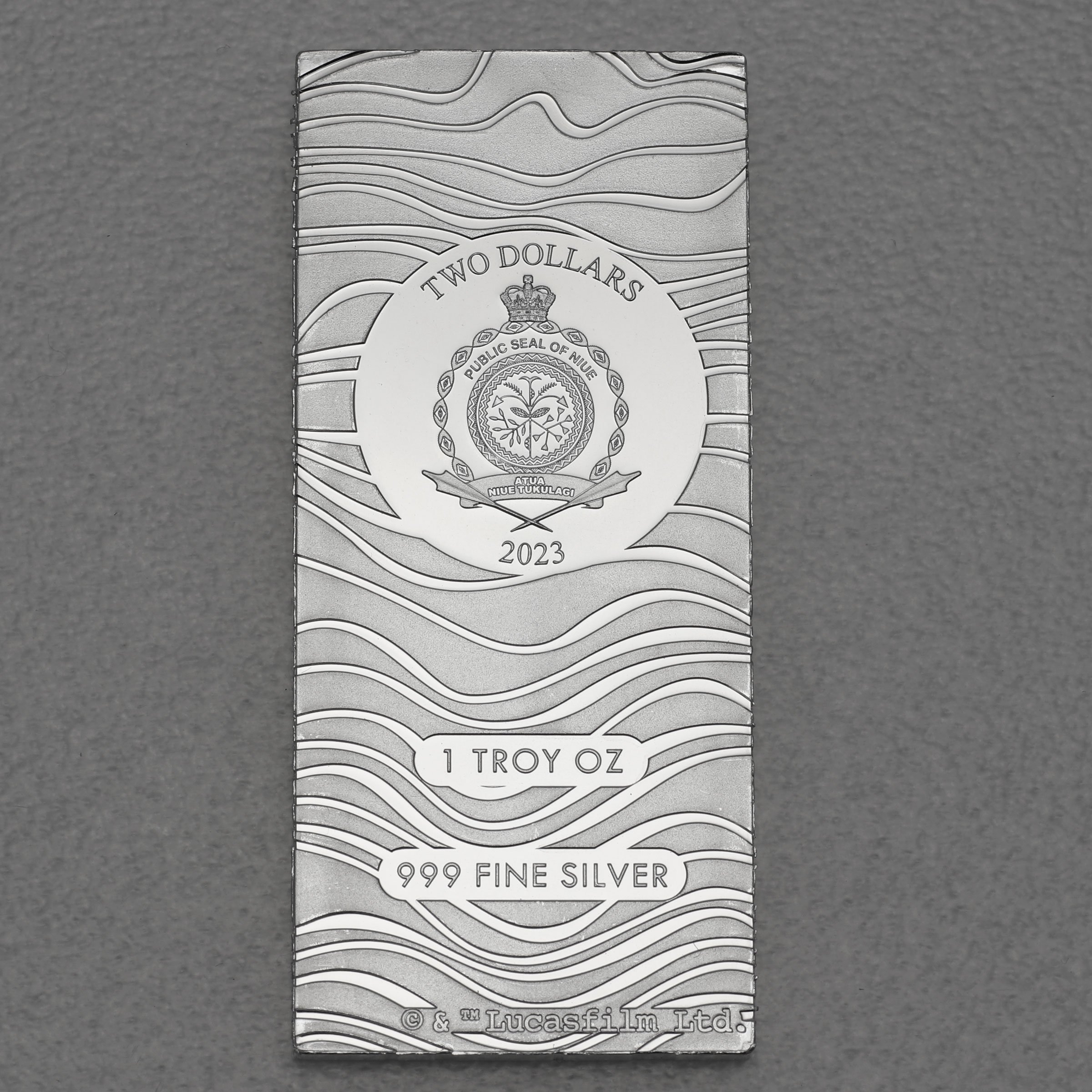 Münzbarren 1oz "Mandalorian Beskar" 2023 (Niue) - Hauptansicht