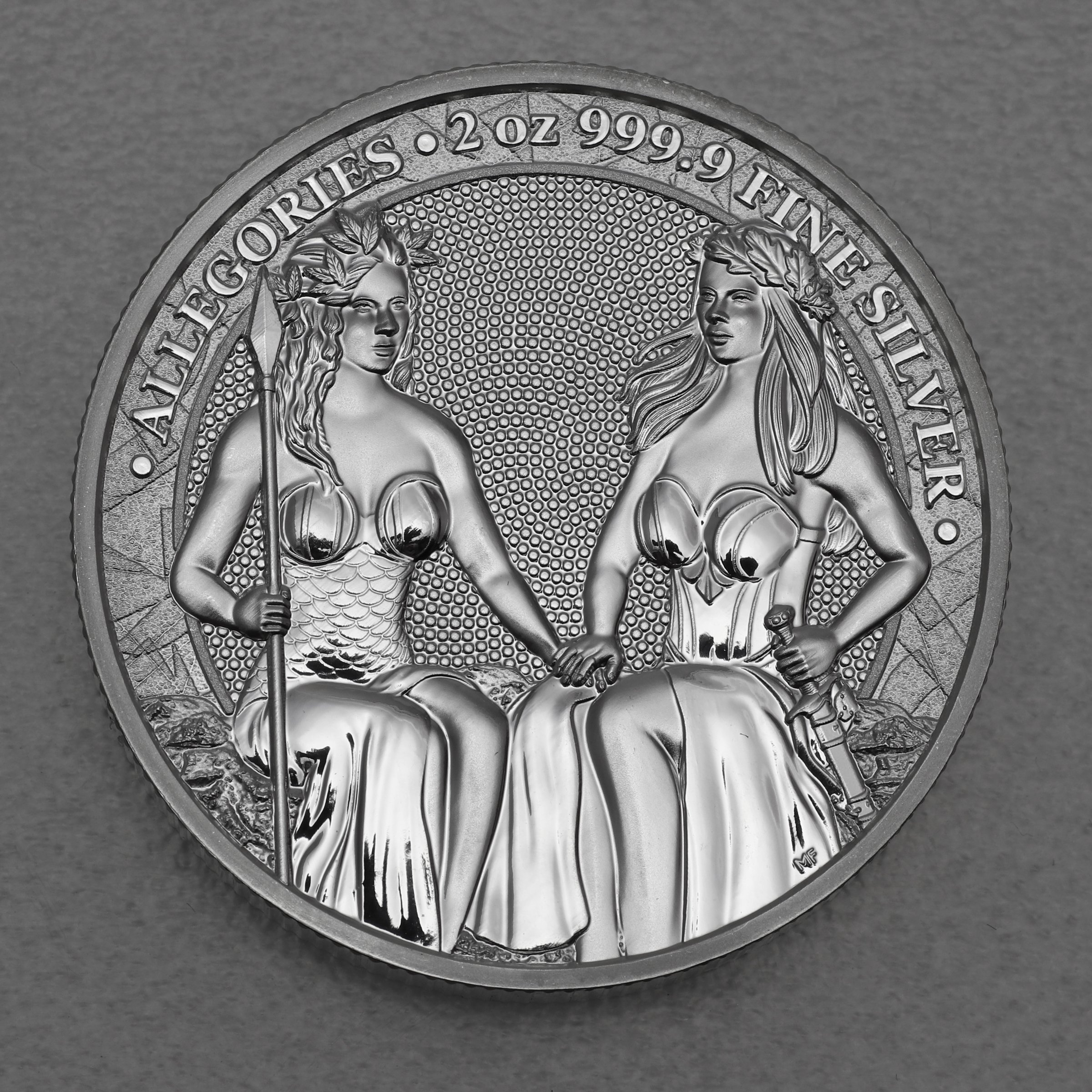 Silbermedaille 2oz "Austria & Germania" 2021 Allegories (Polen) - Hauptansicht