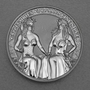Silbermedaille 2oz "Austria & Germania" 2021 Allegories (Polen) - Hauptansicht