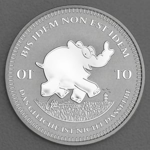 Silbermünze 1oz "Bis Idem Non Est Idem" 2023 Ottifanten – Ottirand 19% (Tuvalu) - Hauptansicht