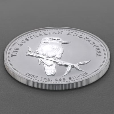 Silbermünze 1oz "Kookaburra" 2005 (Australien) - Miniaturansicht 3