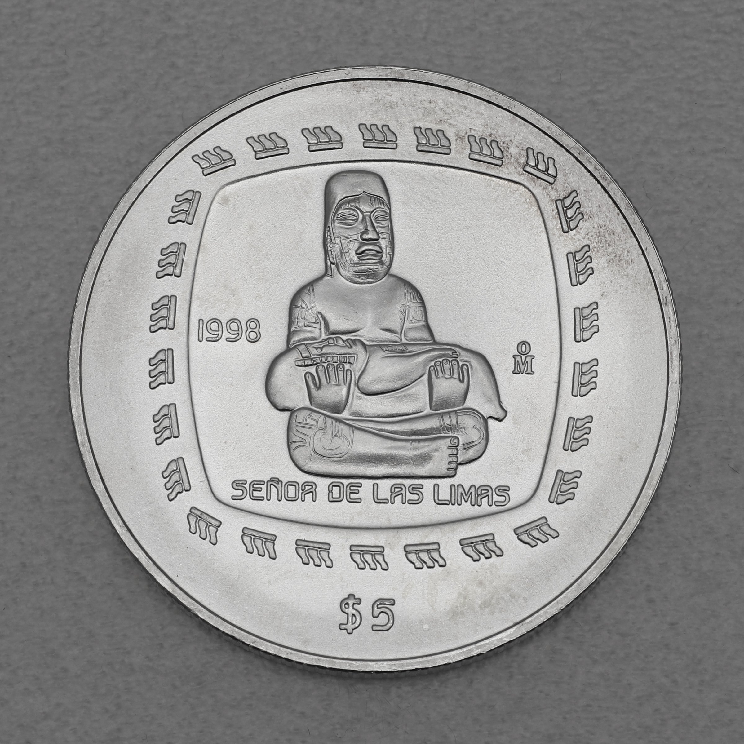 Silbermünze 1oz "Herr von Limas" 1998 Präkolumbische Kulturen – Olmeken (Mexiko) - Hauptansicht