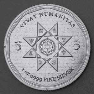 Silbermünze 1oz "Vivat Humanitas" 2022 (Tokelau) - Miniaturansicht 1
