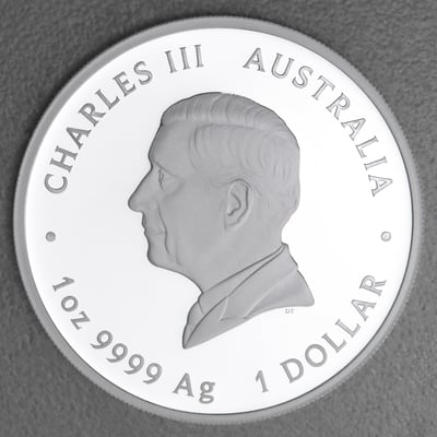 Silbermünze 1oz "Schlange" 2025 (PP/koloriert) Lunar III – Year of the Snake (Australien) - Miniaturansicht 2