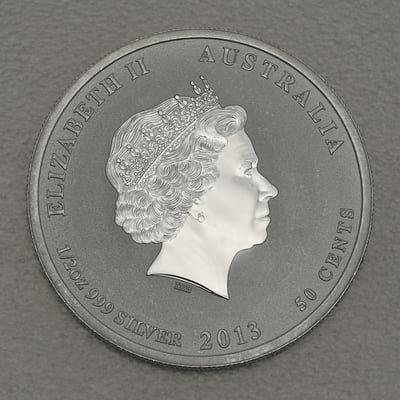 Silbermünze 1/2oz "Schlange" 2013 Lunar II – Year of the Snake (Australien) - Miniaturansicht 2