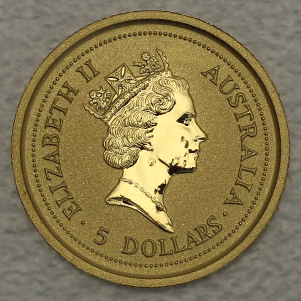 Goldmünze 1/20oz "Känguru" 1999 Australian Nugget (Australien) - Detailansicht 1