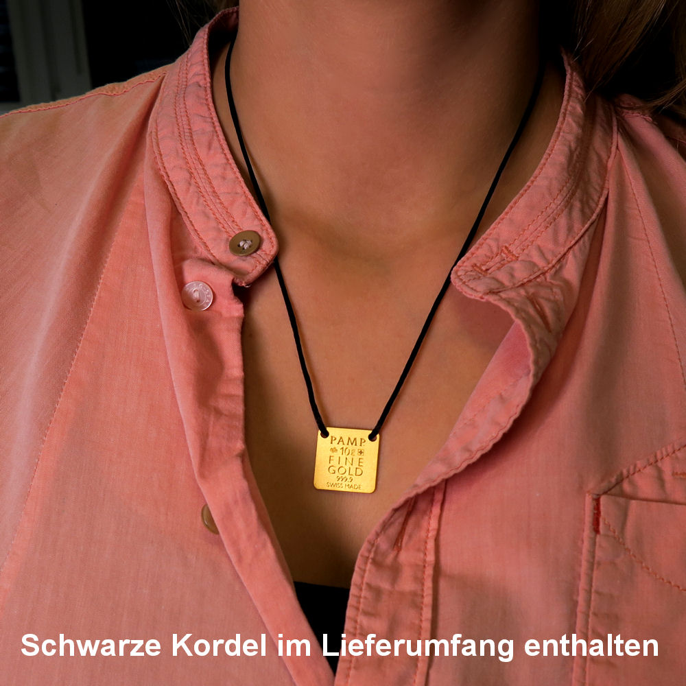 Gold-Schmuckbarren 10g "Bear/Bär" PAMP - Detailansicht 2