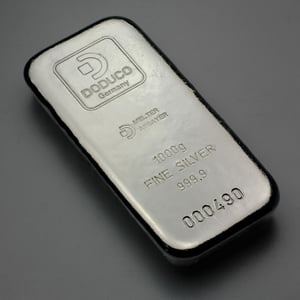 Silberbarren 1kg Doduco - Hauptansicht