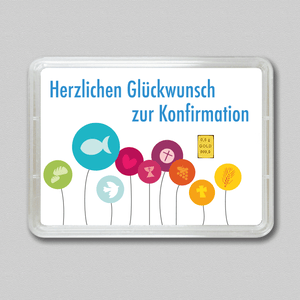 Goldbarren 0,5g "Konfirmation" (Flip) - Hauptansicht