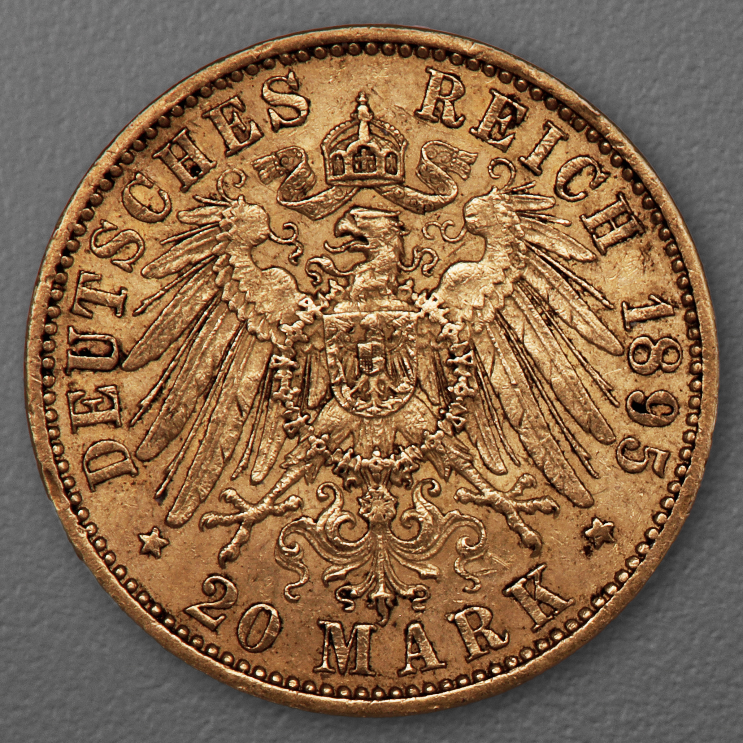 Goldmünze 20 Mark "Wilhelm II." 1895-A J.252 (Preußen) - Detailansicht 1