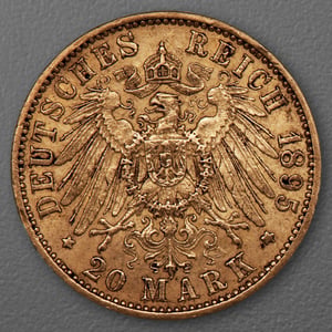 Goldmünze 20 Mark "Wilhelm II." 1895-A J.252 (Preußen) - Miniaturansicht 2