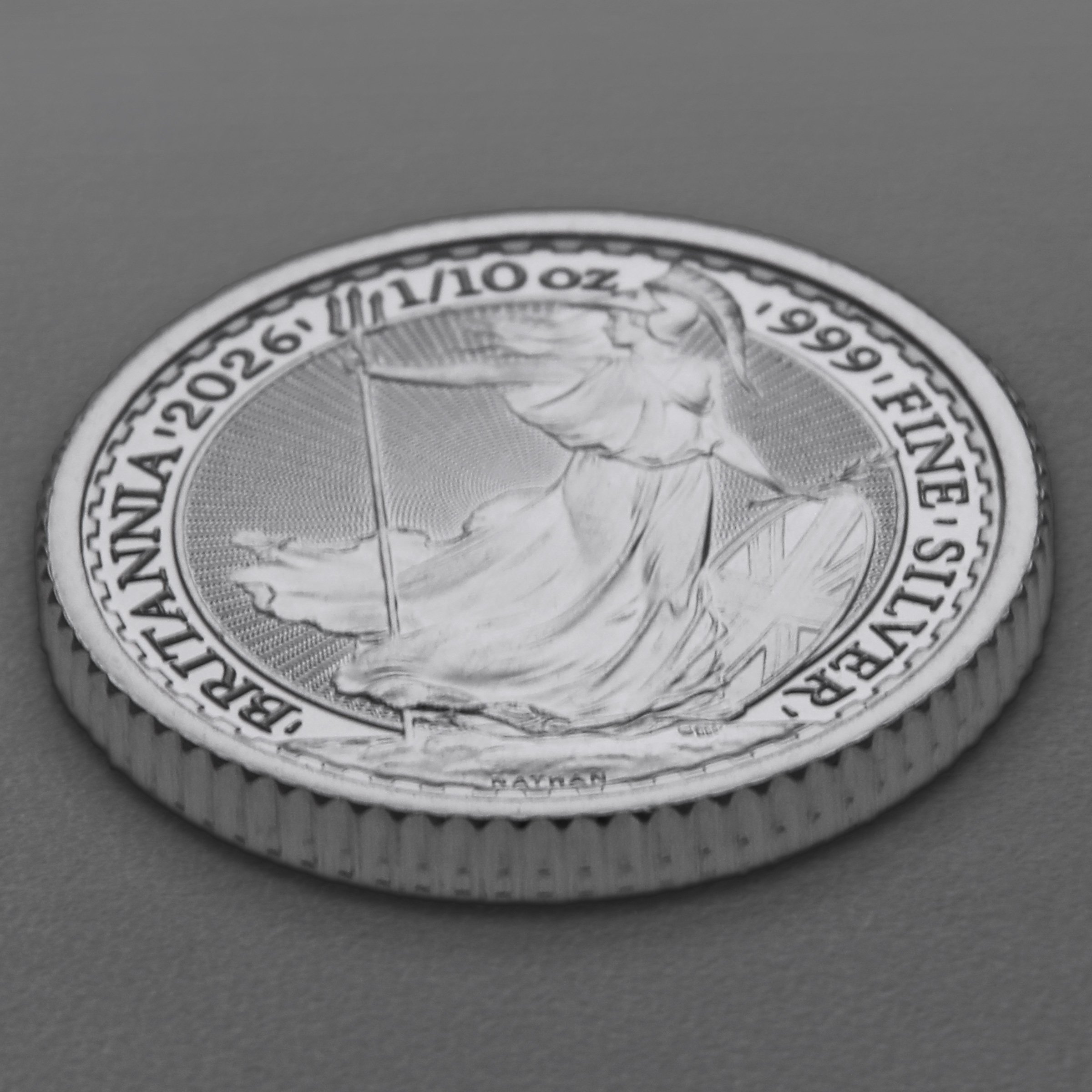 Silbermünze 1/10oz "Britannia" aktueller Jahrgang (Großbritannien) - Detailansicht 2