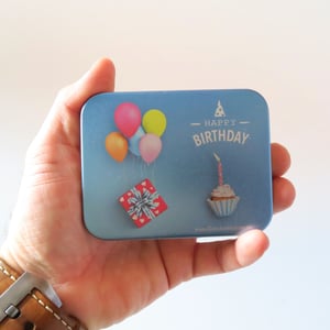 Geschenk-Box "Happy Birthday-Muffin" (eckig) - Miniaturansicht 3
