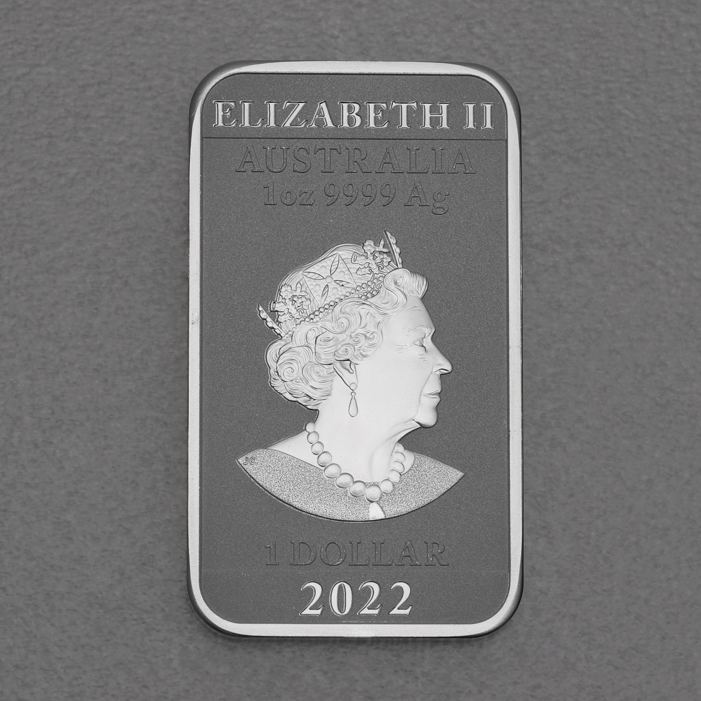 Silber Münzbarren 1oz "Rectangular Dragon" 2022 diff. (Australien) - Detailansicht 1