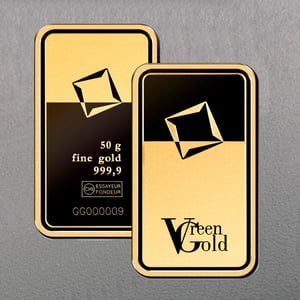 Goldbarren 50g "Green Gold" VALCAMBI (999,9 Au) - Miniaturansicht 3