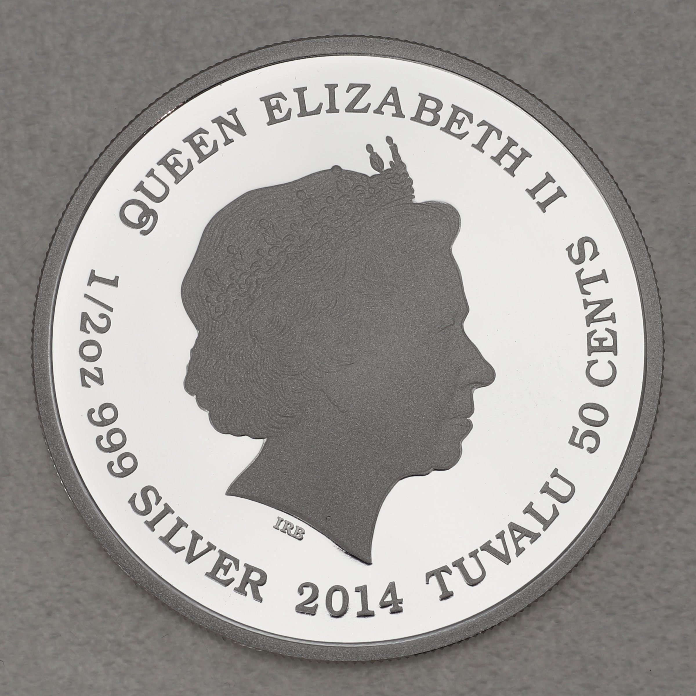 Silbermünze 1/2oz "Asian Elephant 2014" (Tuvalu) Mother s Love Serie (Tuvalu) - Detailansicht 1