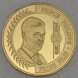 Goldmünze 100 Euro "Prinz Philippe" 2010 (Belgien) - Miniaturansicht 1