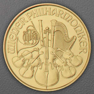 Goldmünze 1/25oz "Wiener Philharmoniker" aktueller Jahrgang (Österreich) - Hauptansicht