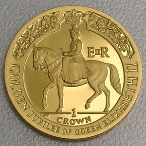 Goldmünzen "Golden Jubilee" 2002 (PP) Set – 4-teilig (Isle of Man) - Miniaturansicht 3