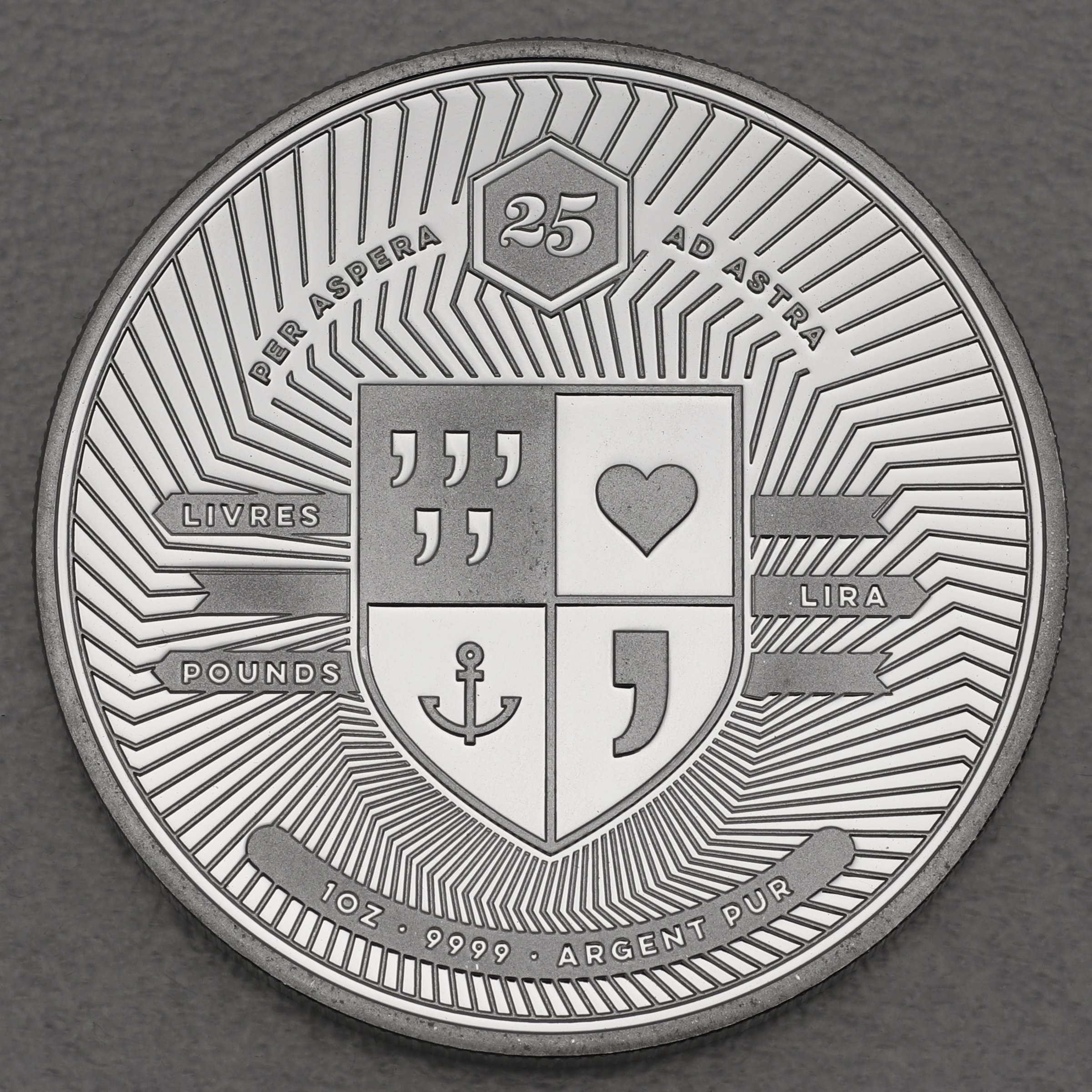 Silbermedaille 1oz "Nashorn 2015" (PP) Evolution - Wonderful World - Detailansicht 1