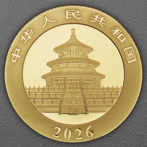 Goldmünze 8g "Panda" 2026 (China) - Miniaturansicht 2