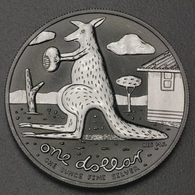 Silbermünze 1oz "Känguru" 2008 Royal Australian Mint (Australien) - Miniaturansicht 1