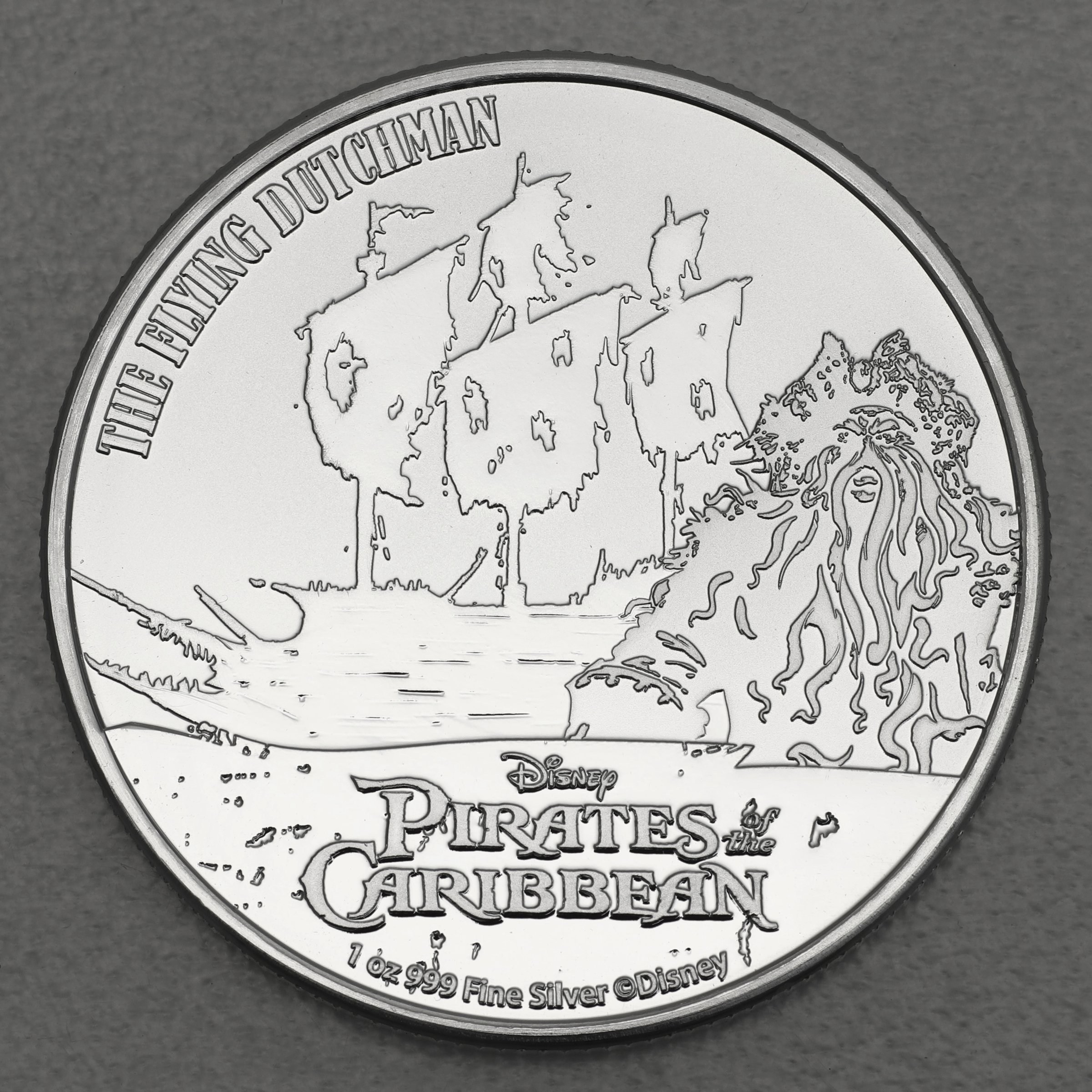 Silbermünze 1oz "The Flying Dutchman" 2021 Disney – Pirates of the Caribbean (Niue) - Hauptansicht
