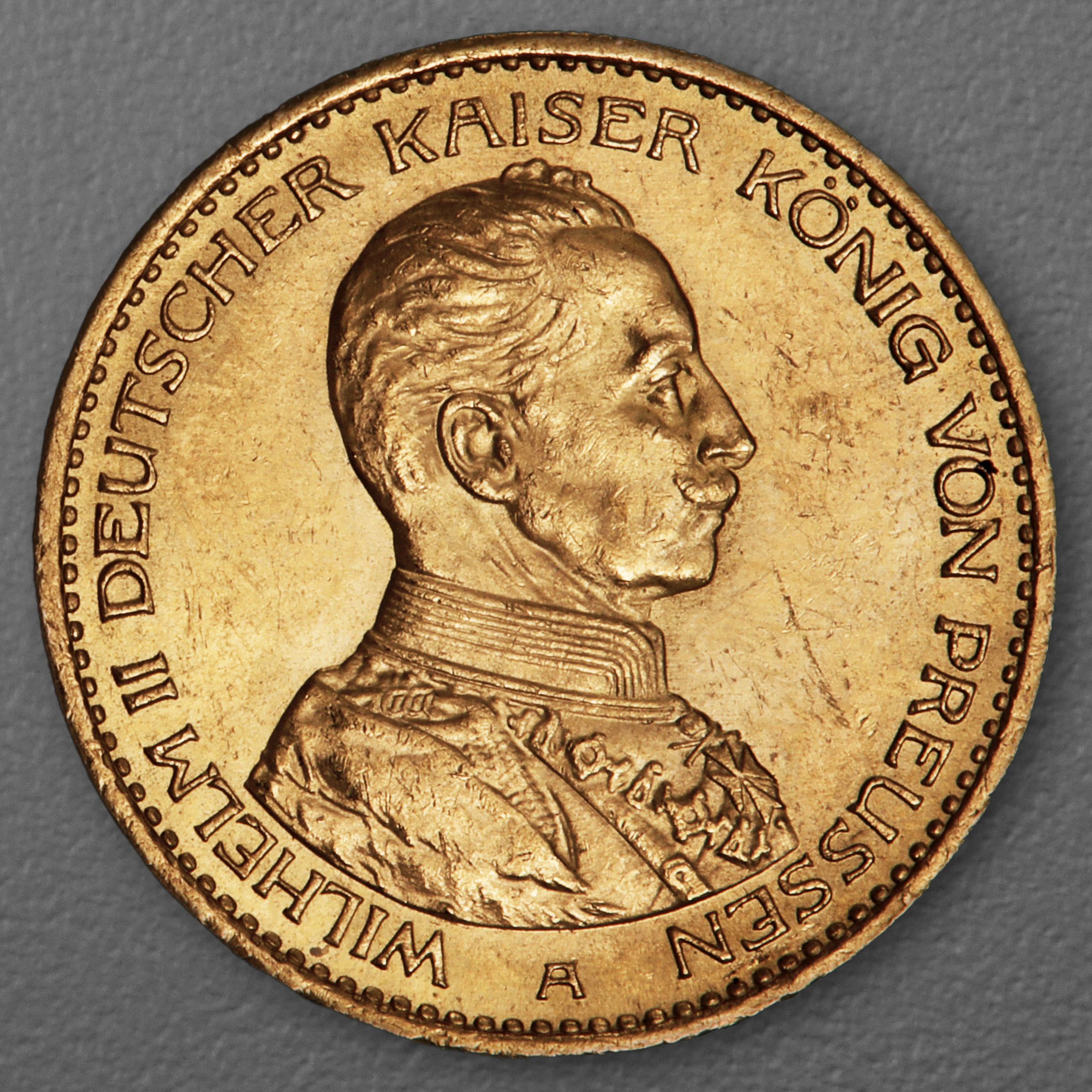 Goldmünze 20 Mark "Wilhelm II. Uniform" 1914-A J.253 (Preußen) - Hauptansicht