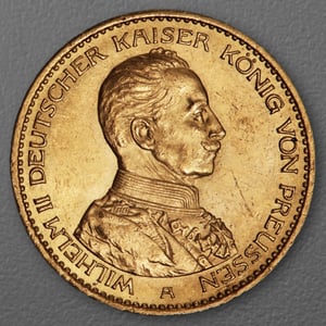 Goldmünze 20 Mark "Wilhelm II. Uniform" 1914-A J.253 (Preußen) - Hauptansicht