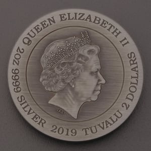 Silbermünze 2oz "Alien" 2019 (AF/koloriert) 40. Geburtstag (Australien) - Miniaturansicht 2