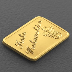 Goldbarren 2,5g Gravur "Weihnachten - Schneemann" - Miniaturansicht 3