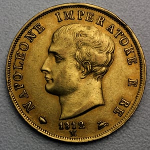 Goldmünze 40 Lire "Napoleon I." verschiedene Jahrgänge (Italien) - Hauptansicht