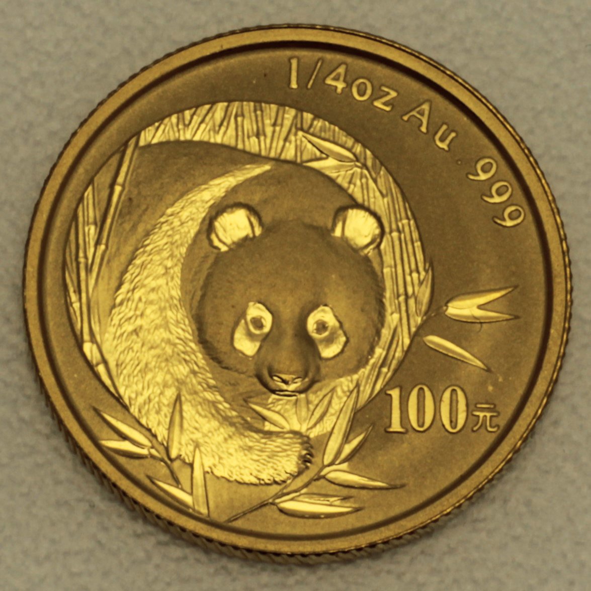 Goldmünze 1/4oz "Panda" 2003 (China) - Hauptansicht