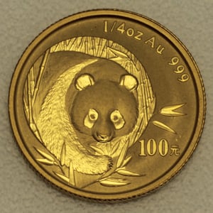 Goldmünze 1/4oz "Panda" 2003 (China) - Hauptansicht