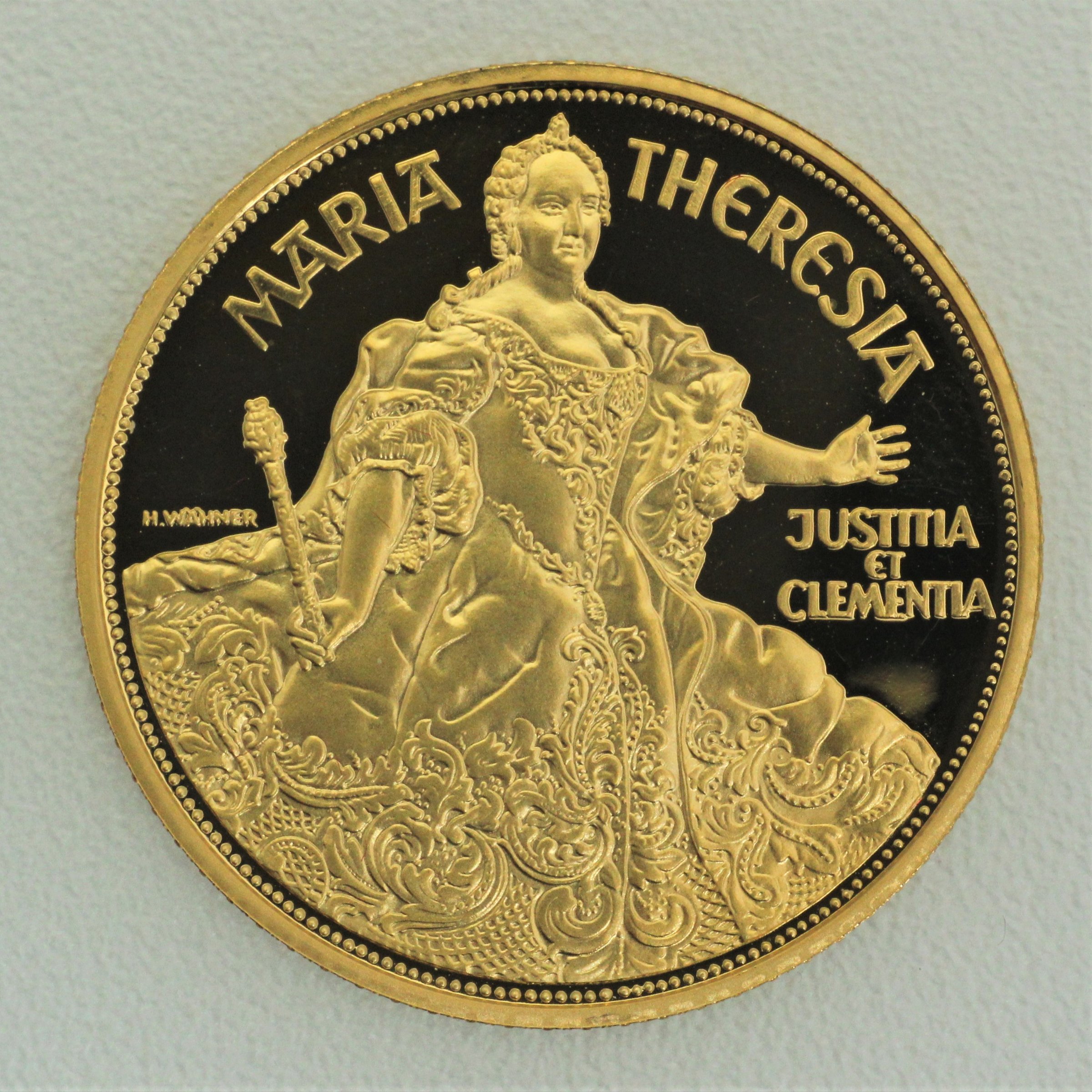Goldmünze 1000 Schilling "Maria Theresia" 1993 (PP) Millenium (Österreich) - Hauptansicht