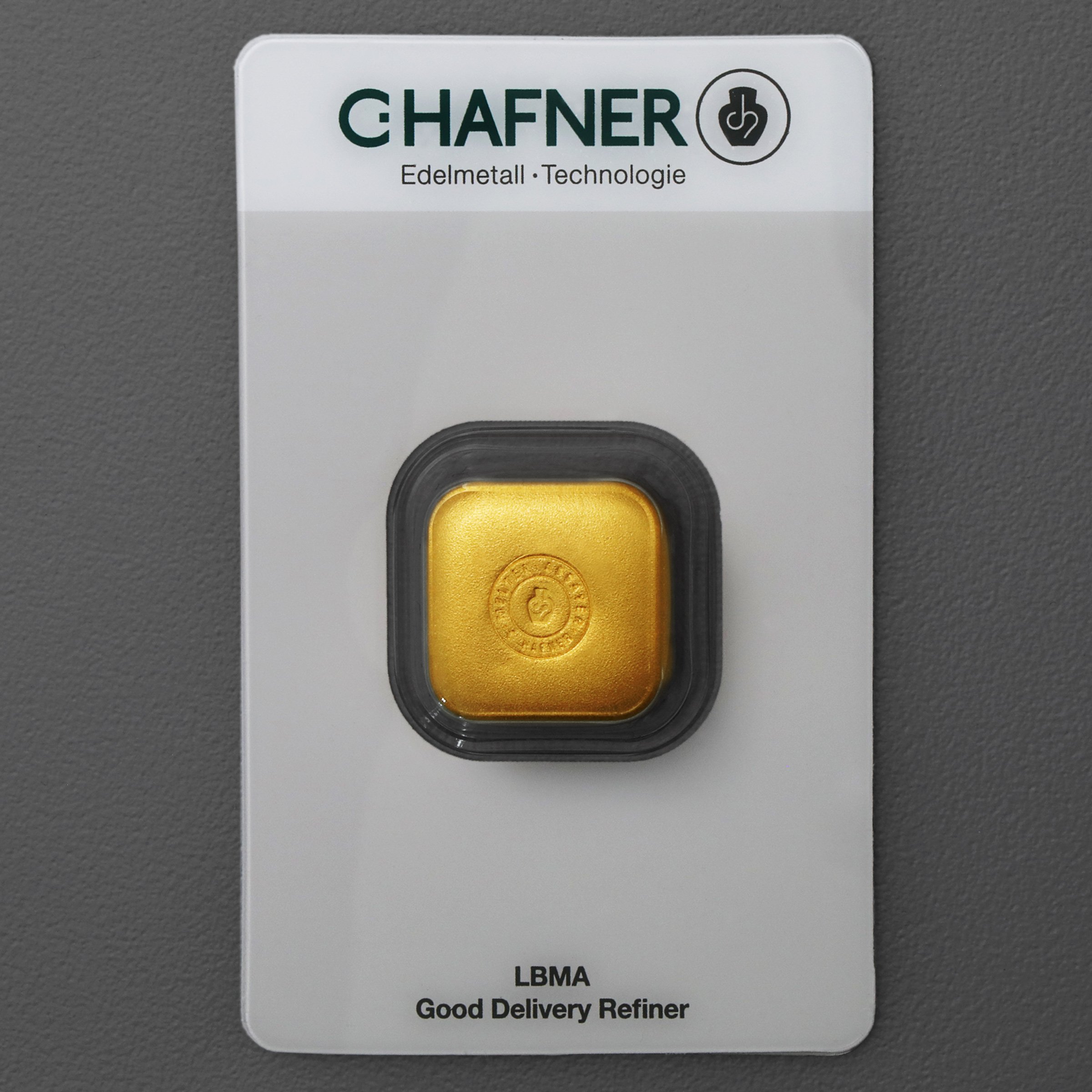 Goldbarren 50g "C.HAFNER - Gussform" - Hauptansicht